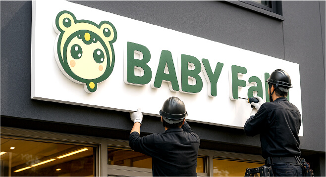 カルプ文字看板・施工事例07