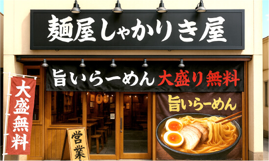 店舗一式の施工イメージ