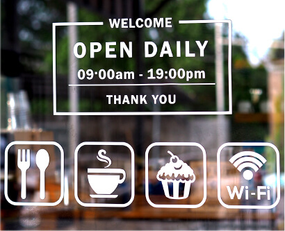 営業時間表示のイメージ