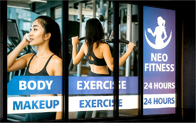 バックライトシート×外貼り