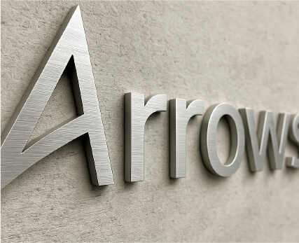 ステンレス切文字施工事例1