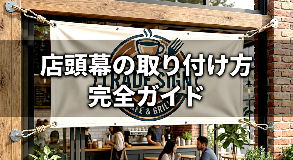 店頭幕の取り付け方完全ガイド!